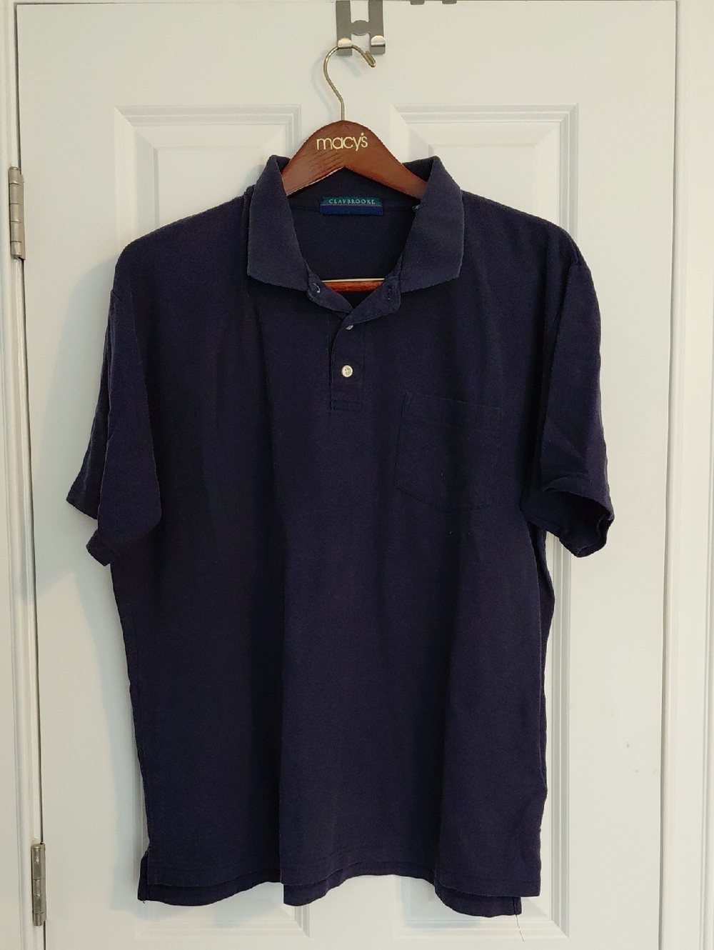 Claybrooke Navy Blue Polo, Size XL